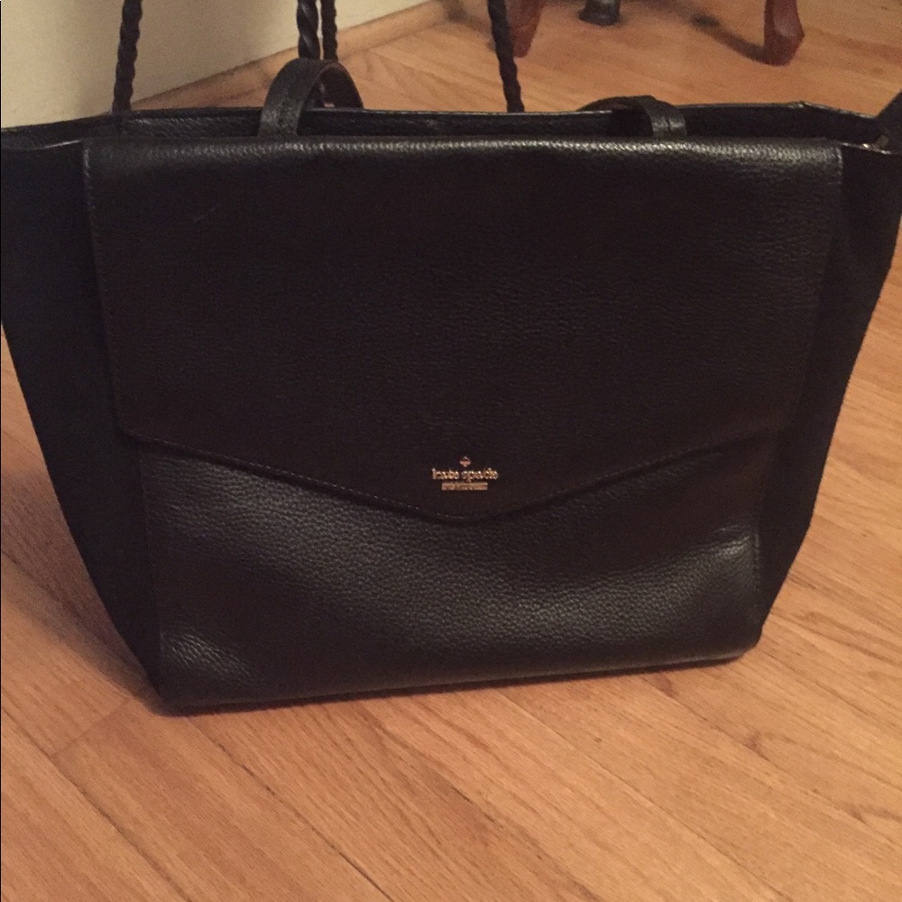 Kate Spade black purse. Suede on sides
